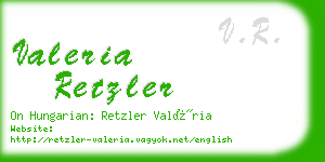 valeria retzler business card